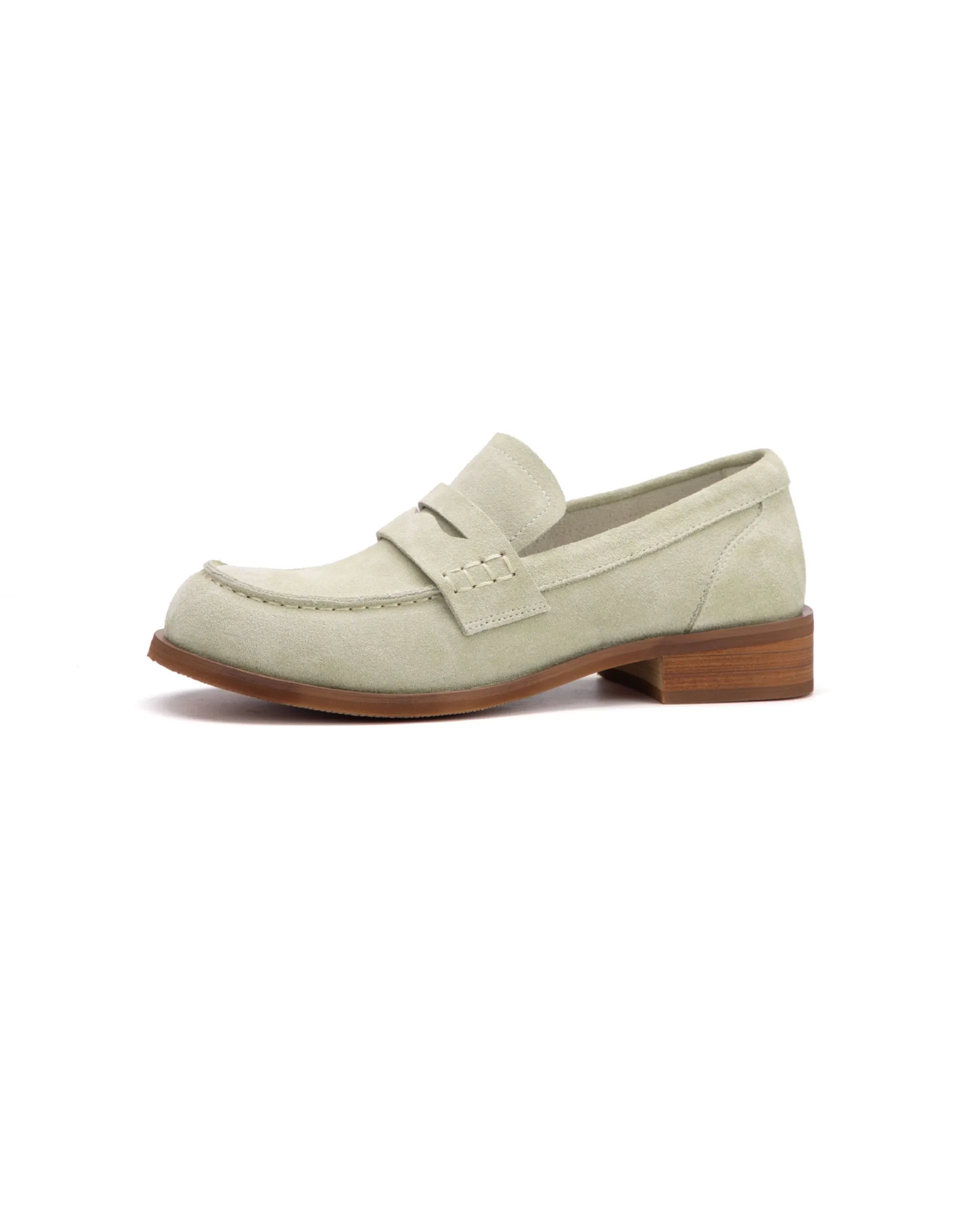Real Leather British Style Vintage Suede Loafers