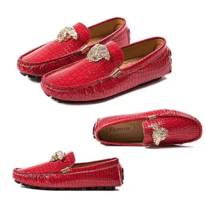 Red Leather Shoes Men