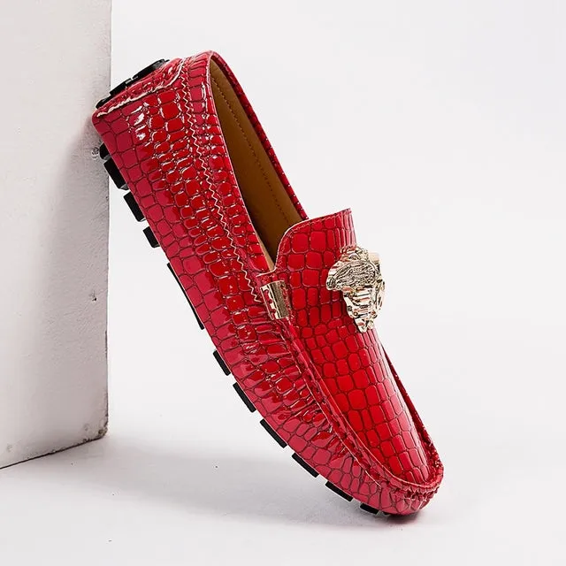 Red Leather Shoes Men