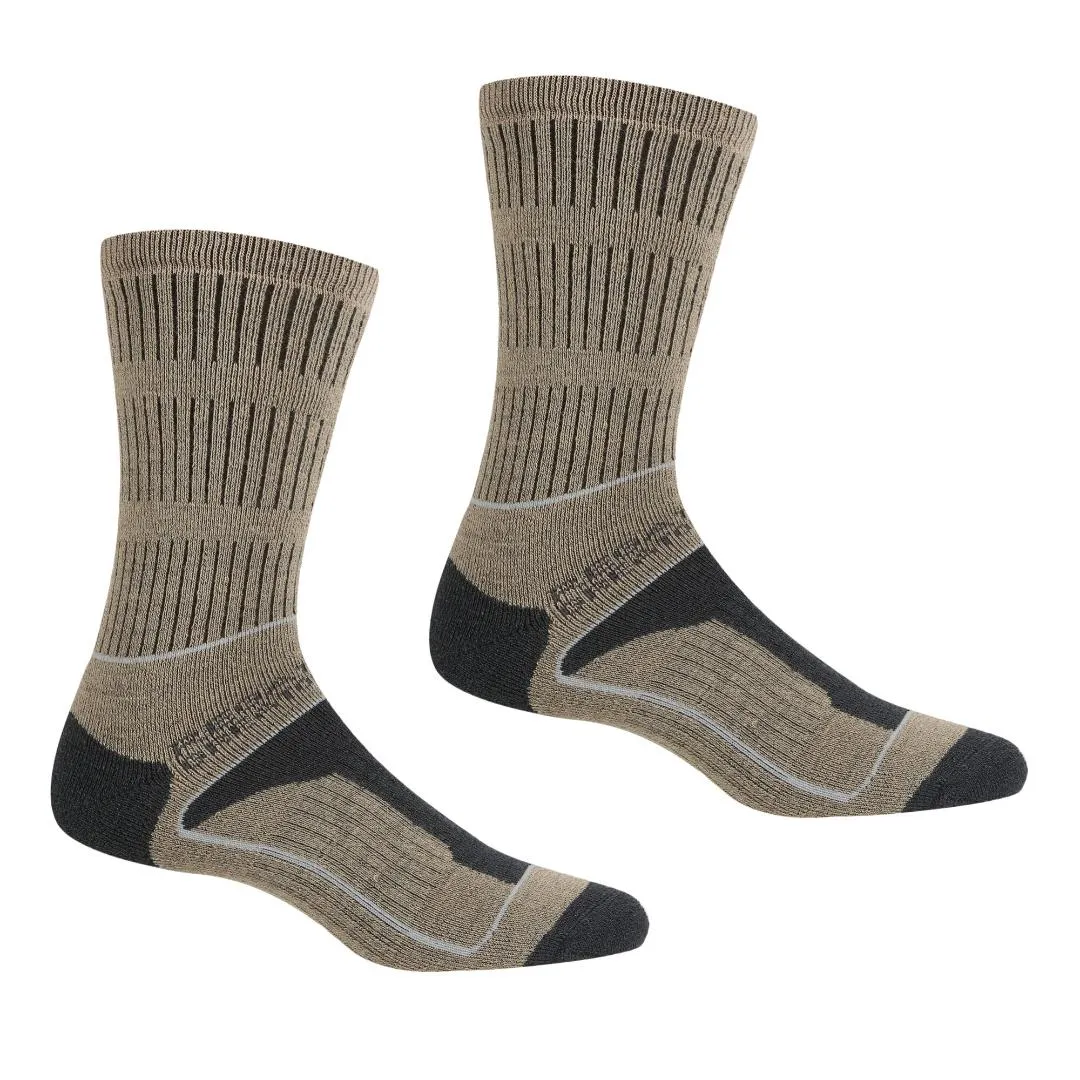 Regatta Women's Samaris 3 Season Socks 2 Pairs - Moccasin Briar