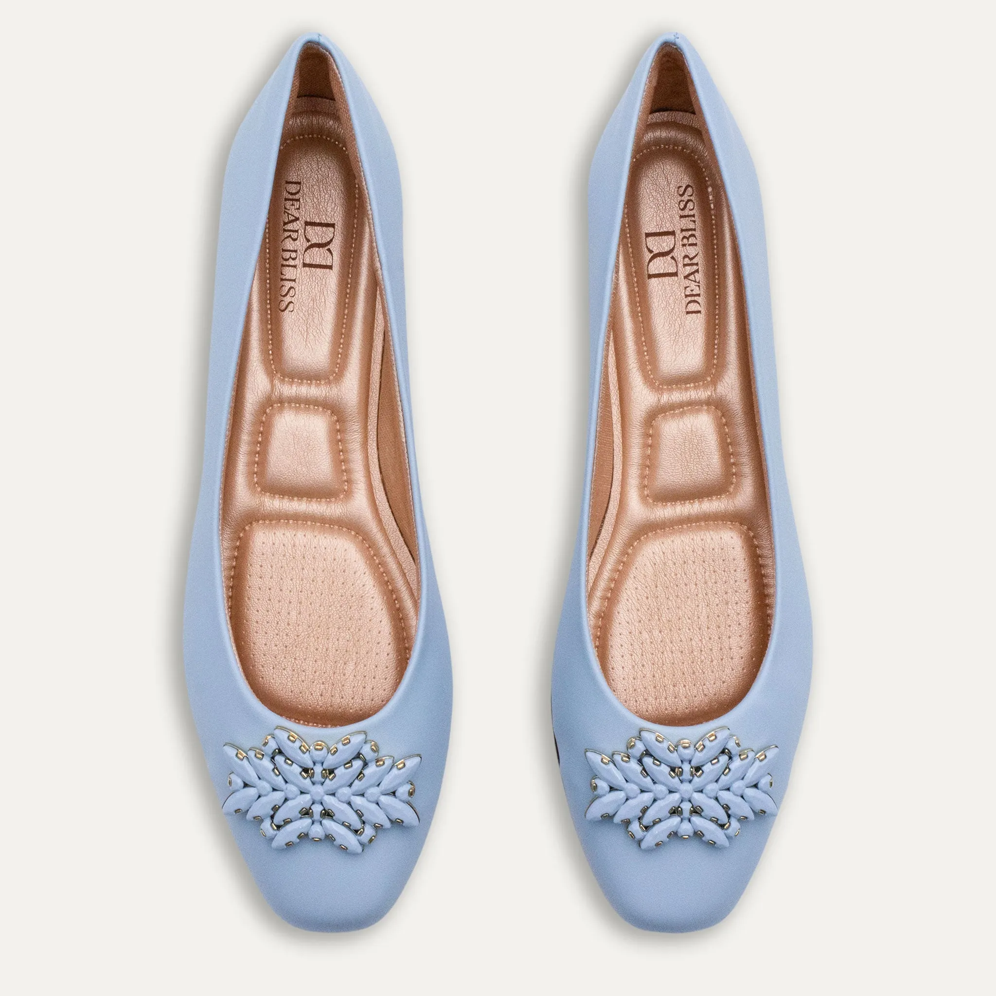 Reina Blue Ballet Flats