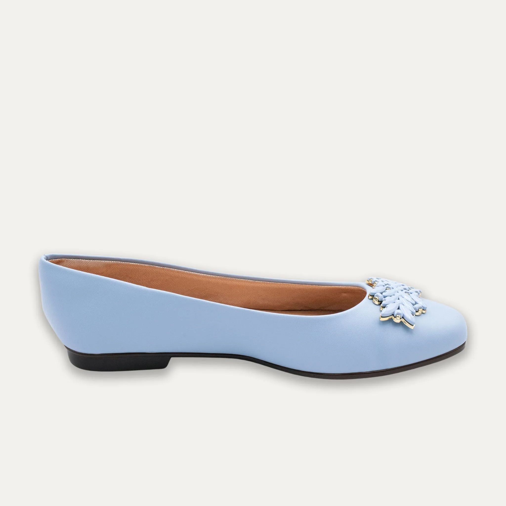 Reina Blue Ballet Flats