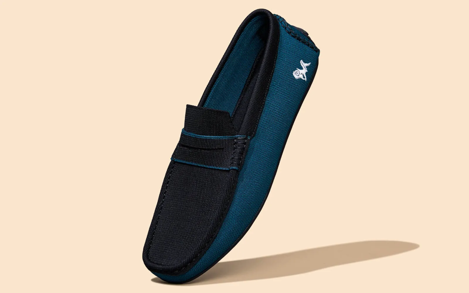 ReLive Knit Color Block Loafers : Teal/Black