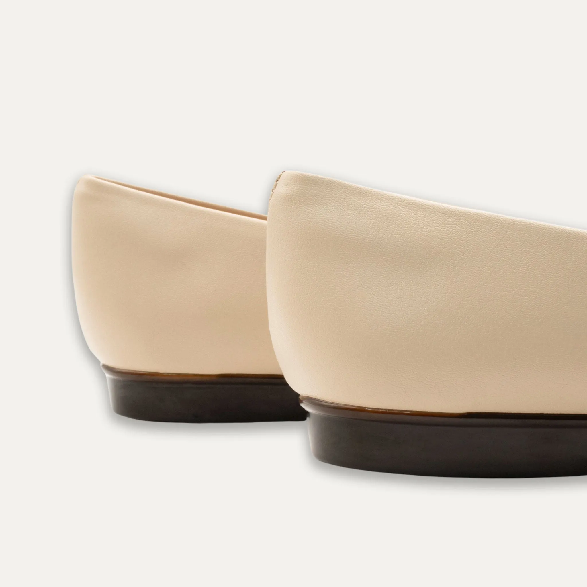 Rosa Cream Pointed Toe Flats