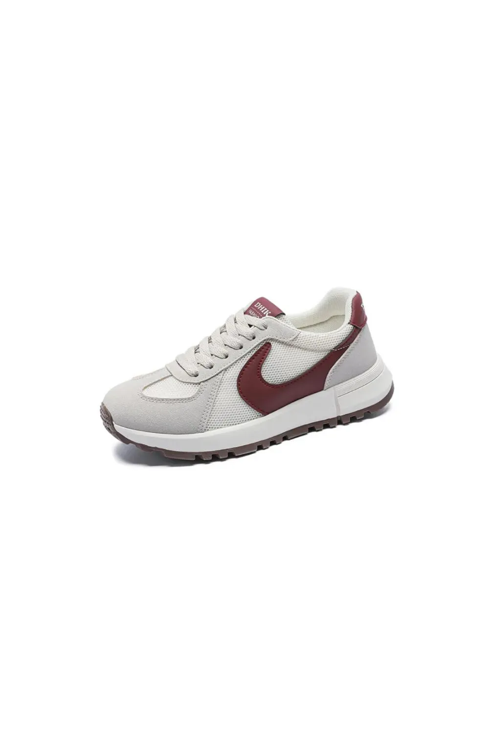 Round Toe Contrast Mesh Breathable Athletic