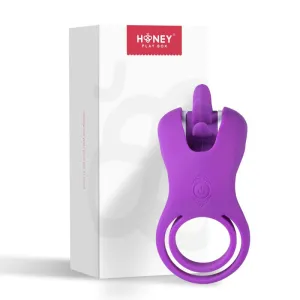 Roxy - Tongue Clit Licker and  Ring - Purple