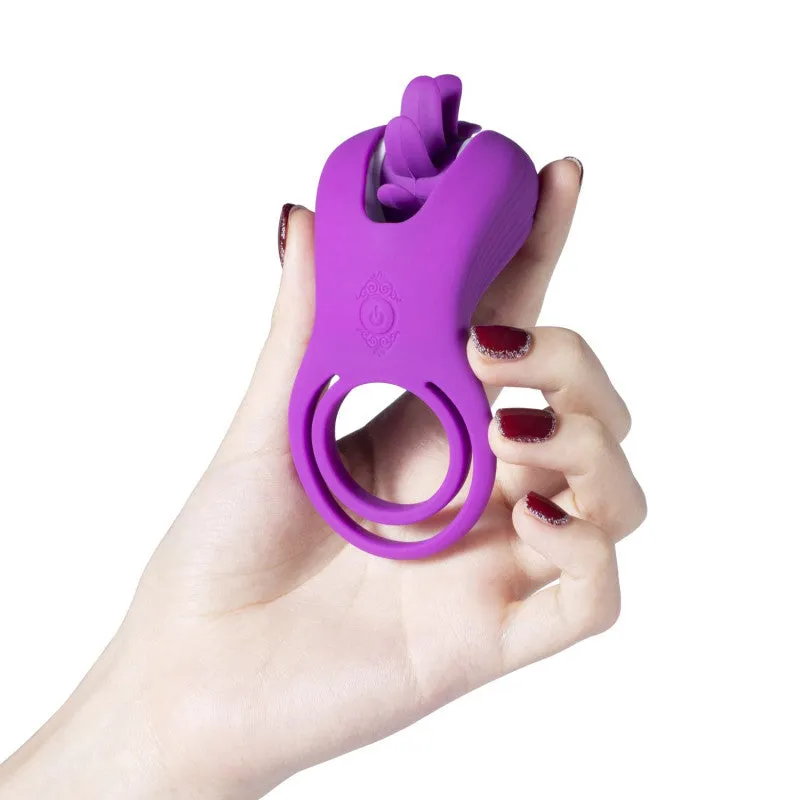 Roxy - Tongue Clit Licker and  Ring - Purple