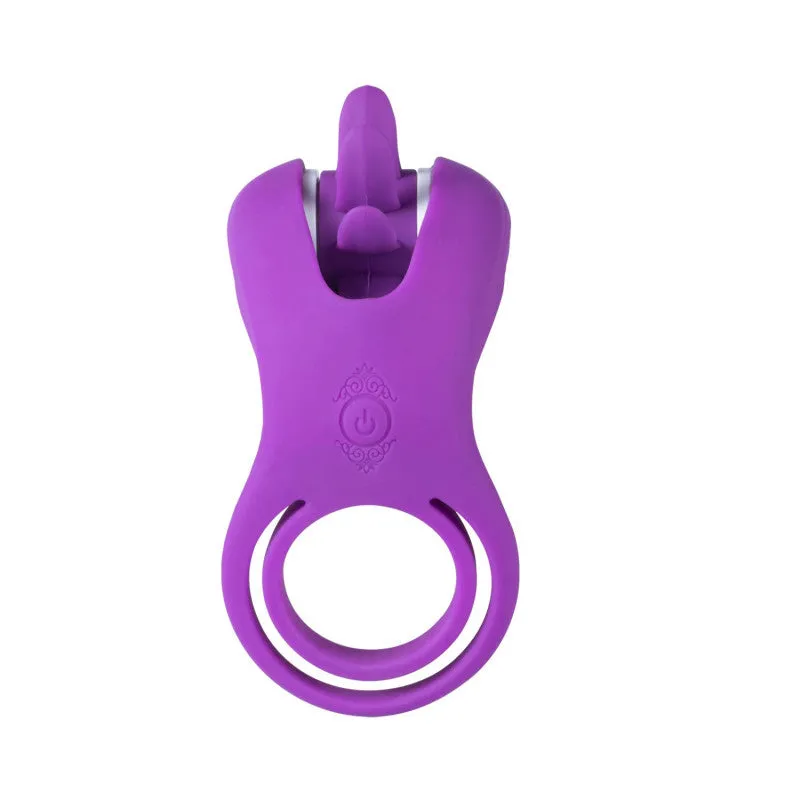 Roxy - Tongue Clit Licker and  Ring - Purple