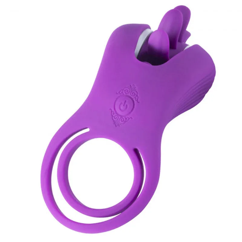 Roxy - Tongue Clit Licker and  Ring - Purple
