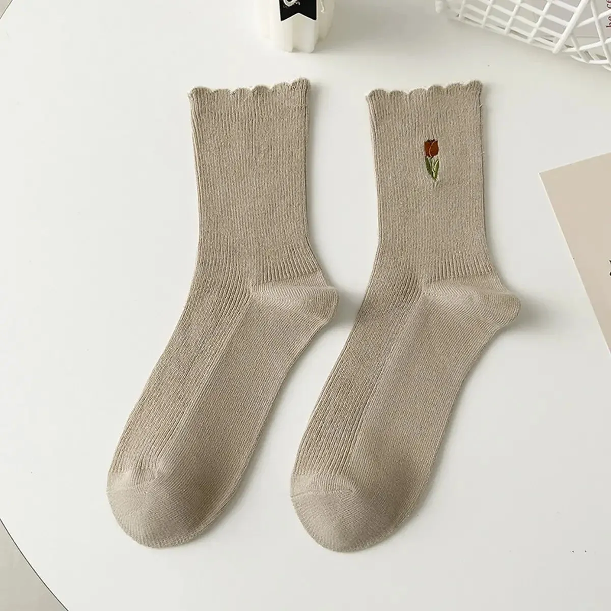 Ruffled Tulip Socks