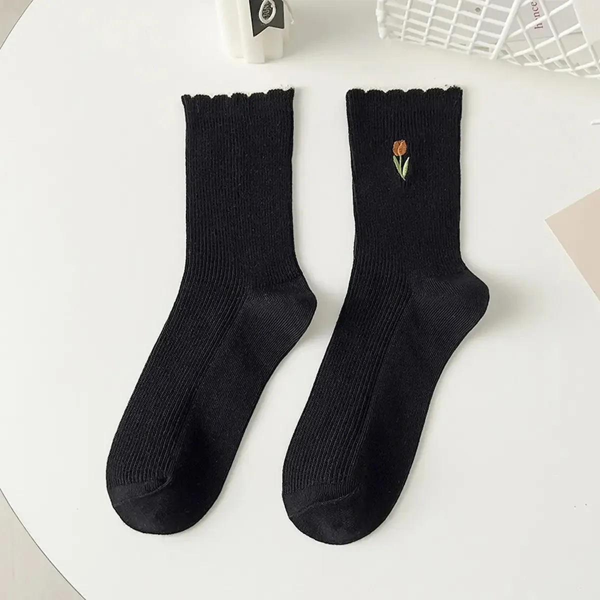 Ruffled Tulip Socks