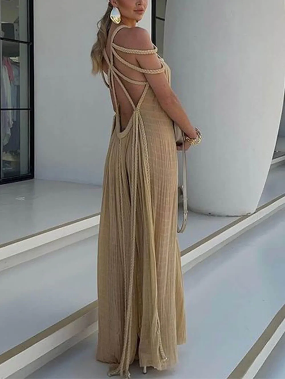 Ruth Lightweight Draped Maxi Dress