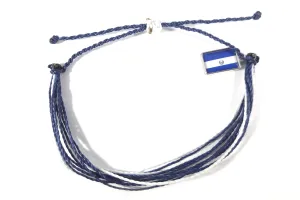 Salvadoran Friendship Bracelet El Salvador Flag Style