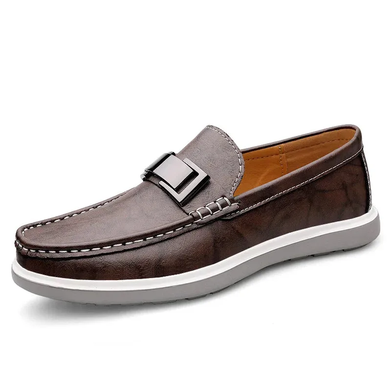 Savren Genuine Leather Loafers