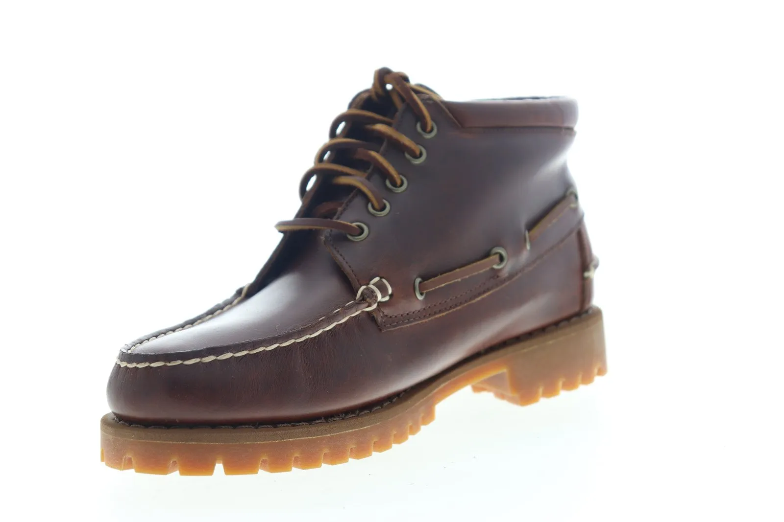 Sebago Ranger Mid Waterproof 7002IN0 Mens Brown Wide Leather Ankle Boots
