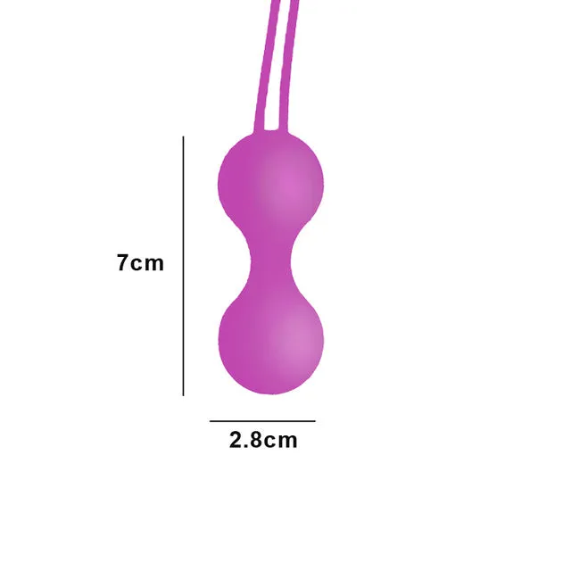 Silicone Vaginal Tightening Kegel Exerciser Vibrator Ball Trainer Ben Wa Balls Women Adult Sex Product Purple