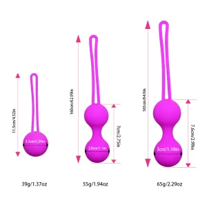 Silicone Vaginal Tightening Kegel Exerciser Vibrator Ball Trainer Ben Wa Balls Women Adult Sex Product Purple