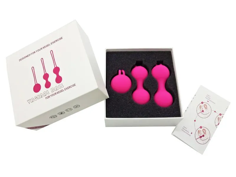 Silicone Vibrator Ball Trainer Vaginal Tightening Kegel Exerciser Ben Wa Balls Female Sex Product Set