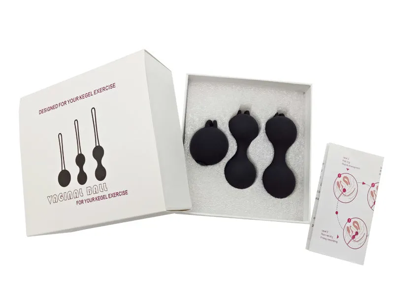 Silicone Vibrator Ball Trainer Vaginal Tightening Kegel Exerciser Ben Wa Balls Female Sex Product Set
