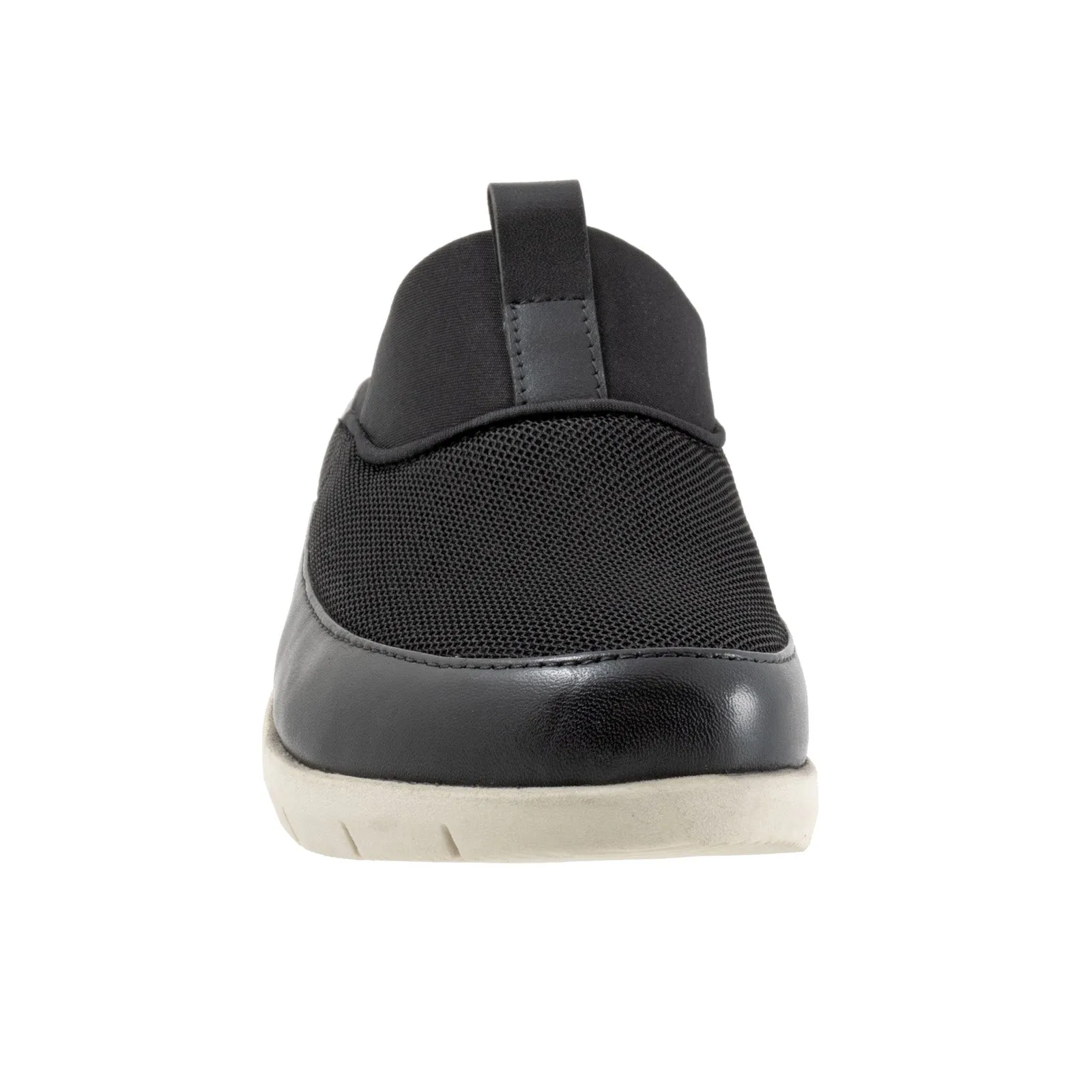 Softwalk Aberdeen Sport S2300-001 Womens Black Wide Leather Clog Flats Shoes