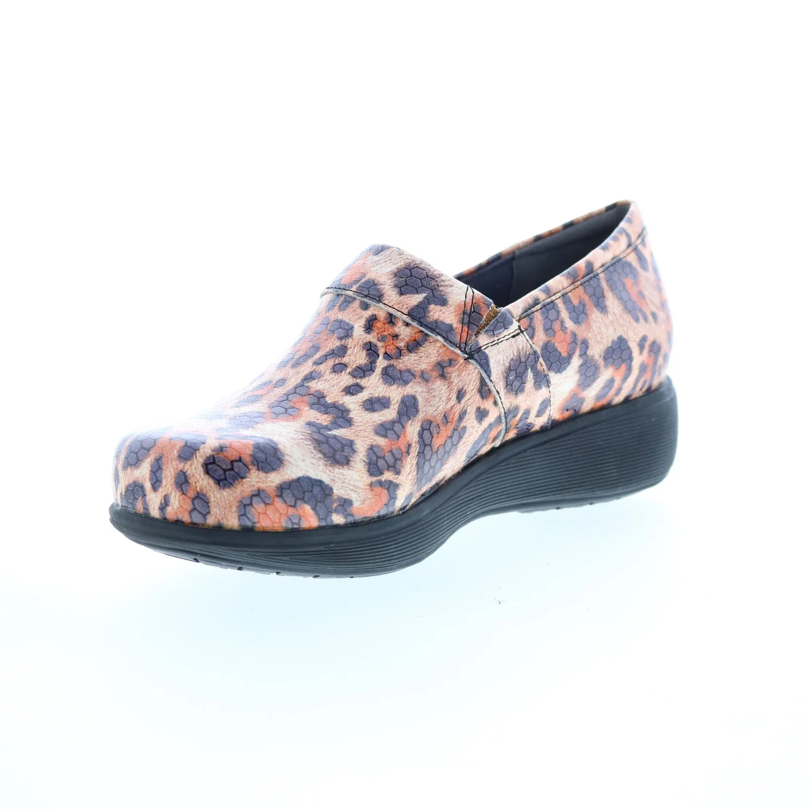 Softwalk Meredith Sport S1990-936 Womens Brown Leather Clog Flats Shoes