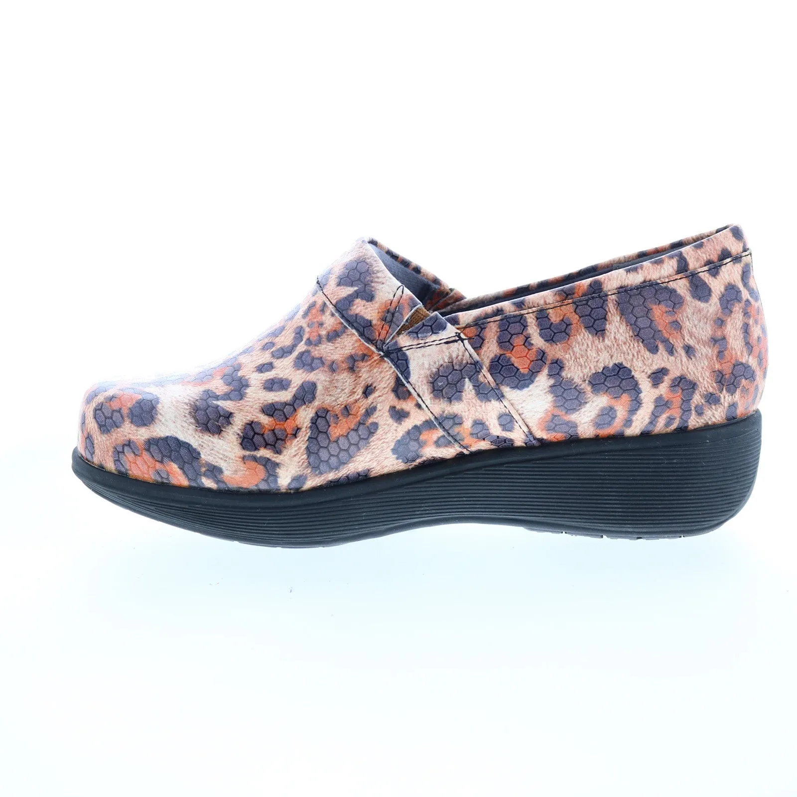 Softwalk Meredith Sport S1990-936 Womens Brown Leather Clog Flats Shoes