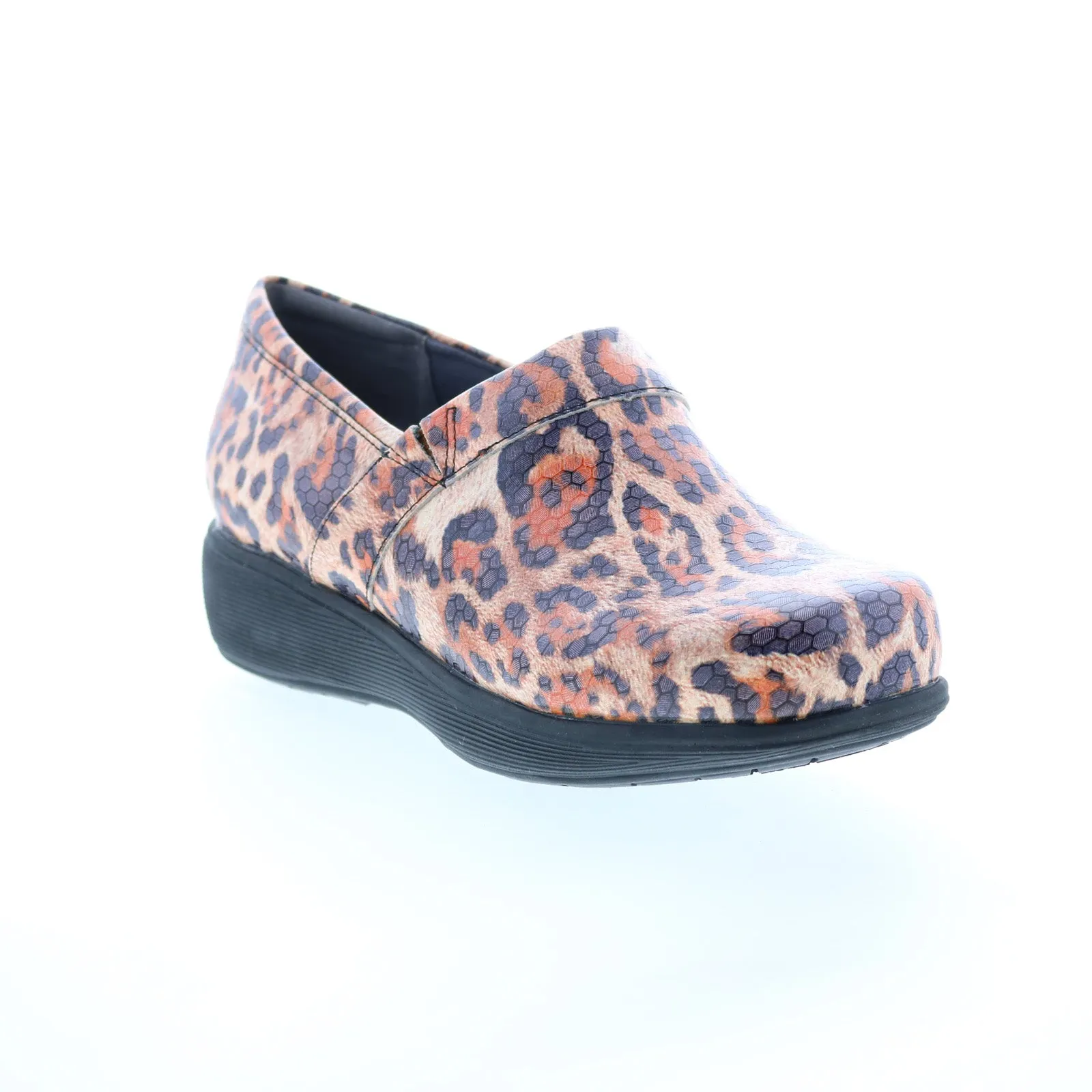Softwalk Meredith Sport S1990-936 Womens Brown Leather Clog Flats Shoes