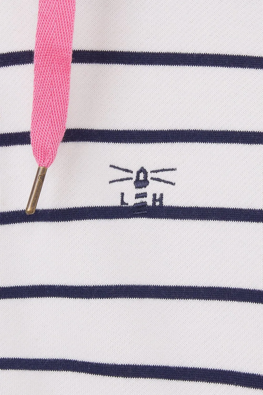 Strand Hooded Top - Navy Stripe