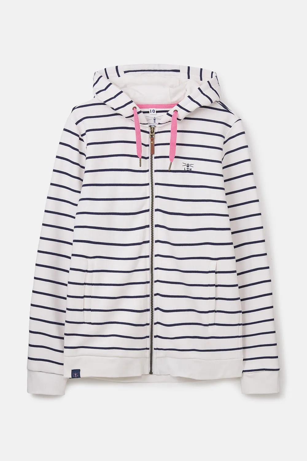 Strand Hooded Top - Navy Stripe
