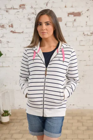 Strand Hooded Top - Navy Stripe