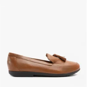 Strive VERONA Womens Leather Loafers Tan