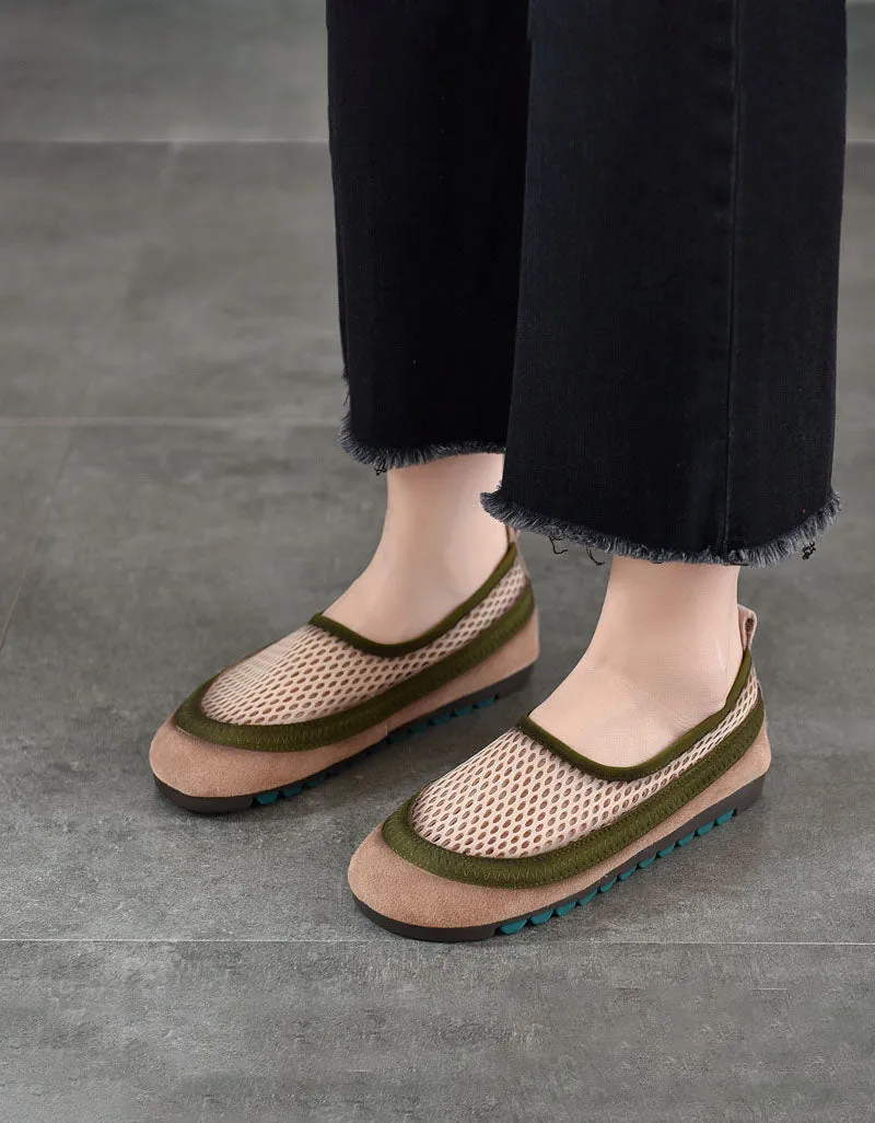 Summer Breathable Comfortable Mesh Flat Shoes