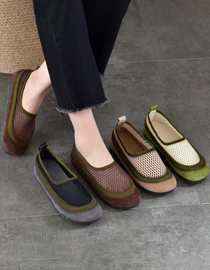 Summer Breathable Comfortable Mesh Flat Shoes