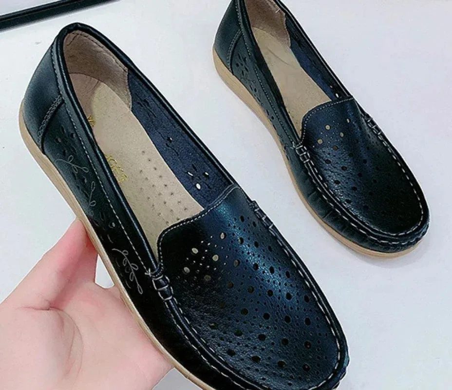 Summer New Fashion Round Toe Nurse Shoes Soft Sole Non-slip Sandals Flat Shoes Breathable Casual Sports Women's Shoes