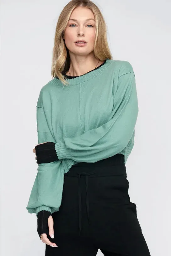 TAYLOR ARTICLE SWEATER MINERAL