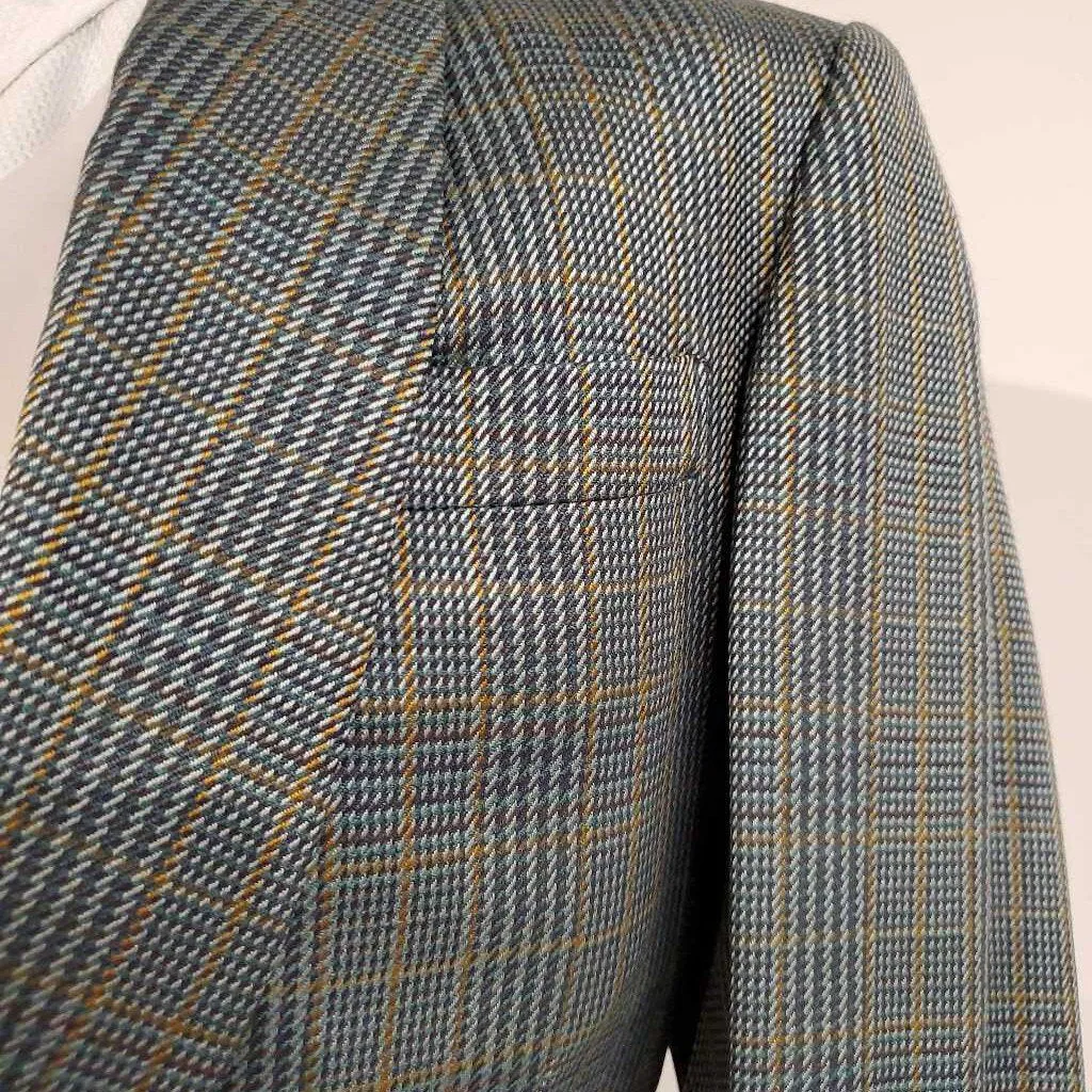 Teal Plaid Daycoat