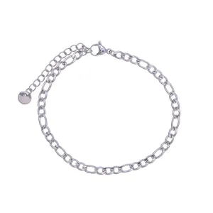 Teräksinen figaro ketju rannekoru 17cm  3,5cm (Teräs 316L)