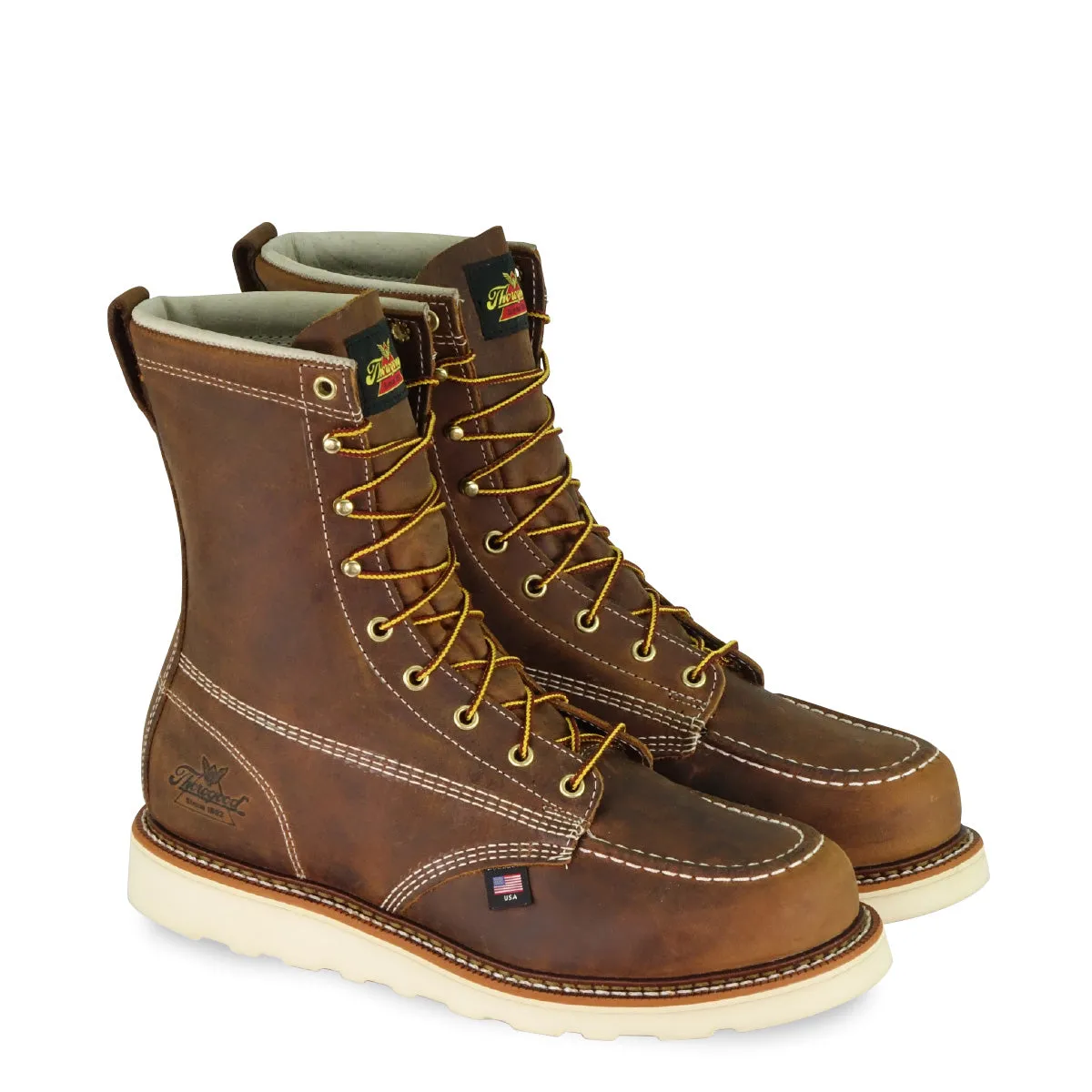 Thorogood Men's American Heritage 8" Moc Toe MAXWear Wedge™ Non-Safety Toe Work Boot