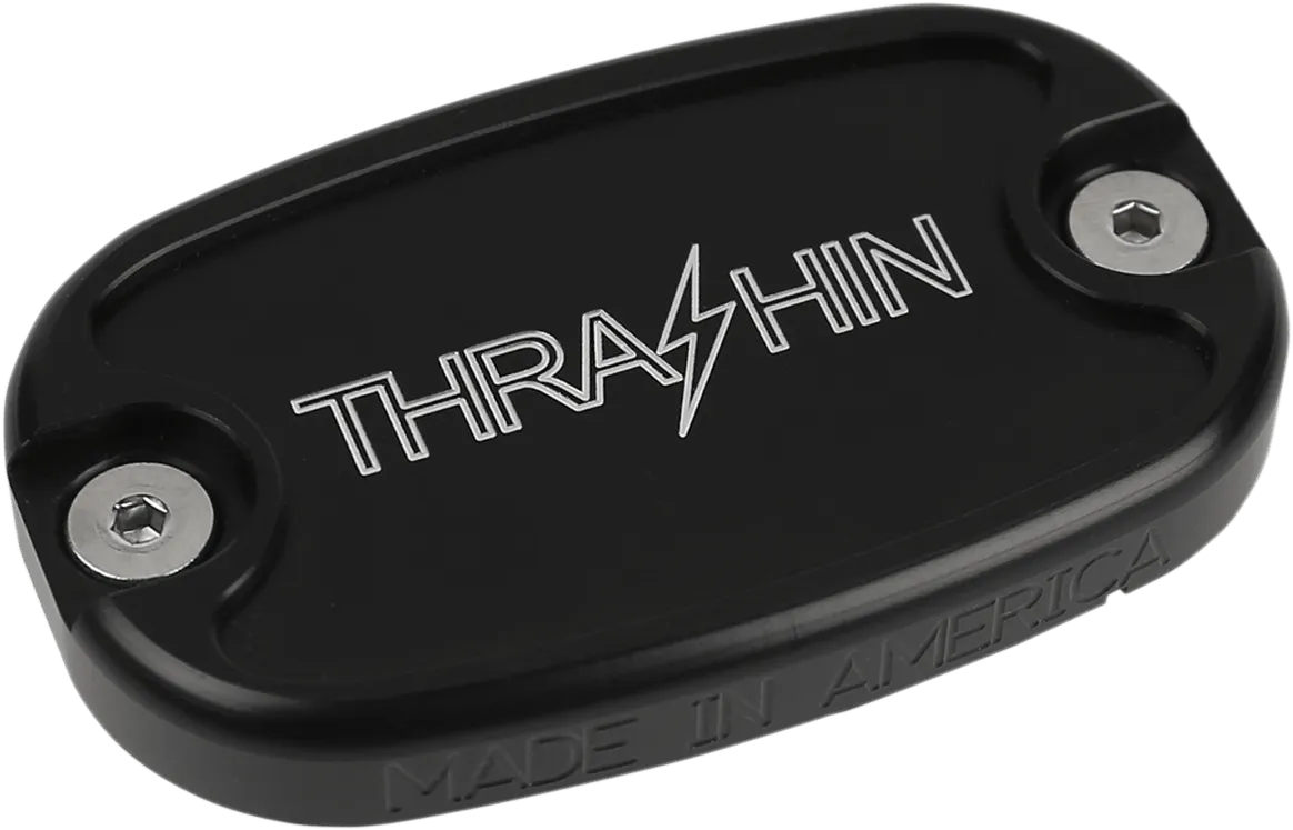 Thrashin Supply Company TSC-3105-4 Rear Brake Master Cylinder Cover - Black