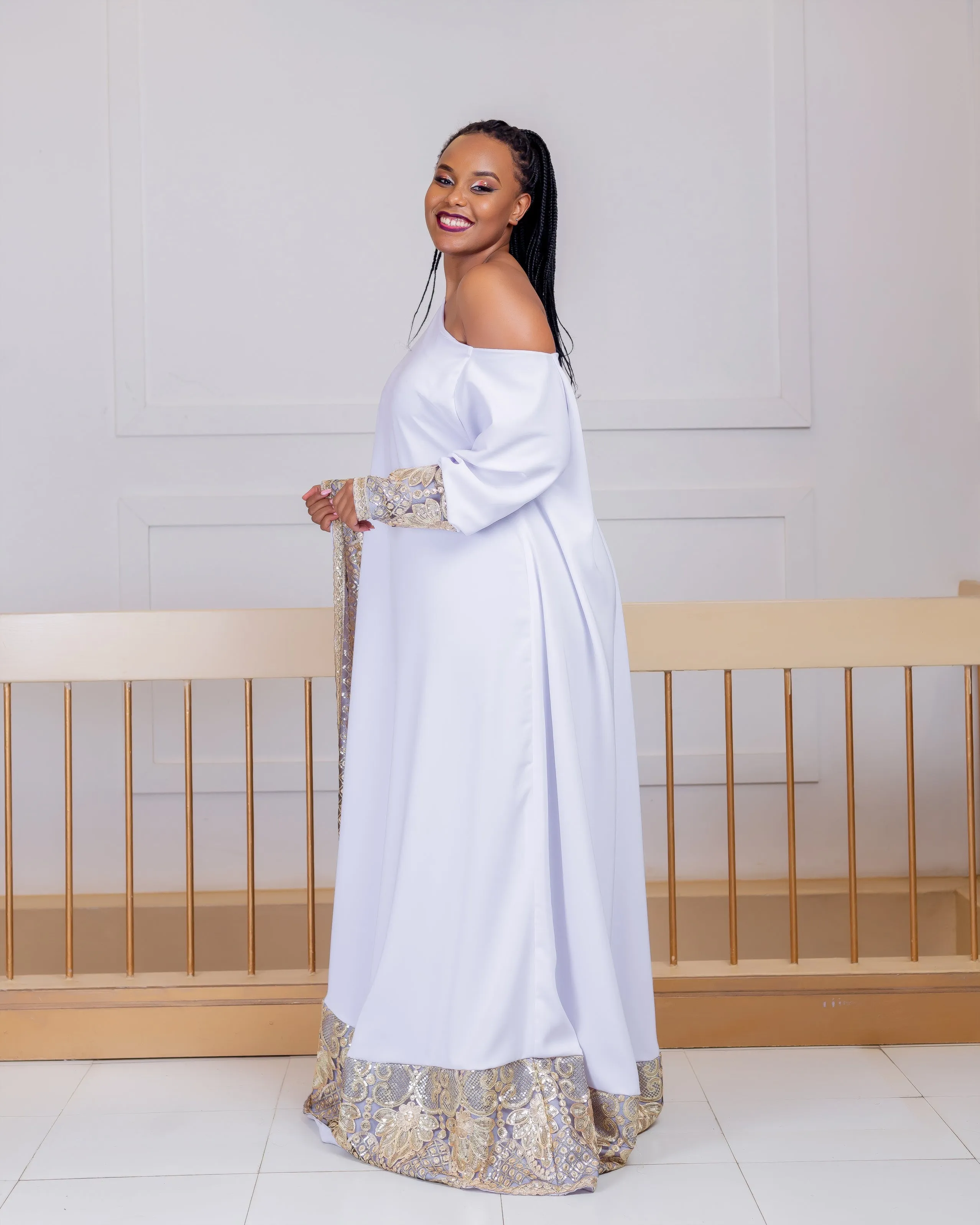 Titimet Arabic Dress - White