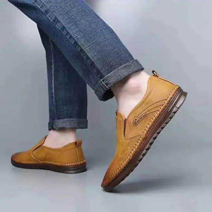 Trendy Lightweight Mens Tan Brown Loafer