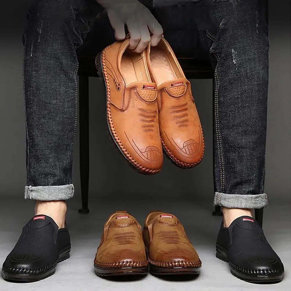 Trendy Lightweight Mens Tan Brown Loafer