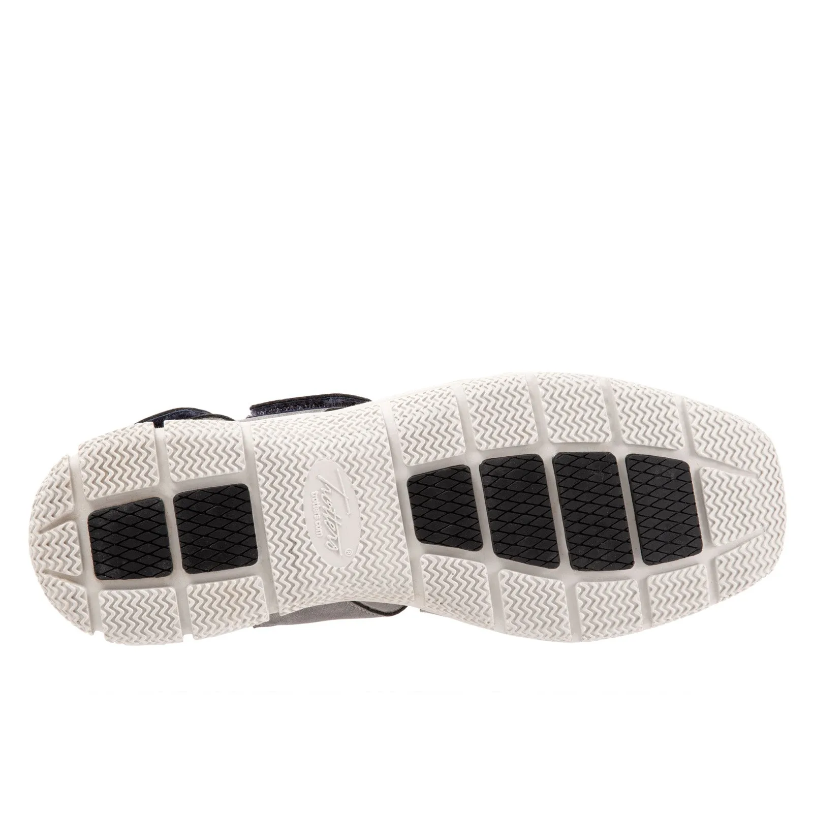 Trotters Tatia T2237-044 Womens Gray Leather Strap Sport Sandals Shoes