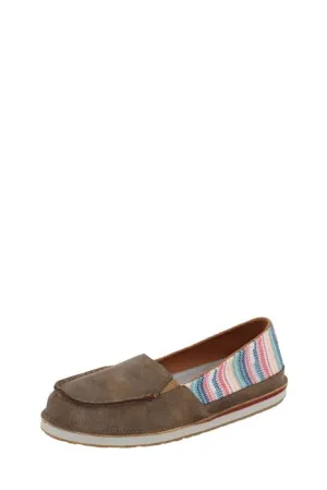 TWISTED X WOMENS SLIP ON LOAFER - BOMBER/PINK MULTI
