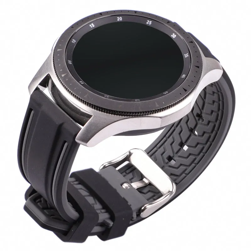 Two-color Silicone Strap Smart Watch Breathable Quick Release