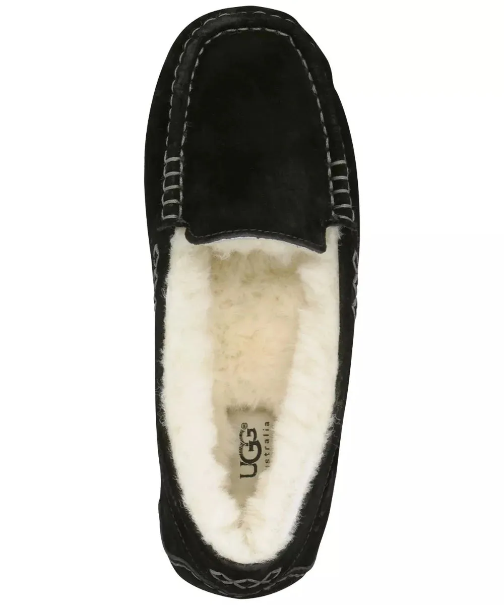 Ugg Women's Ansley Suede Moccasin Slipper Black