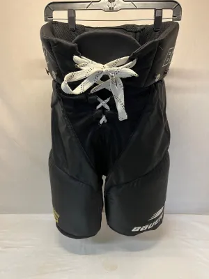 Used Bauer Supreme 3000 Size Jr M Black Ice Hockey Pants