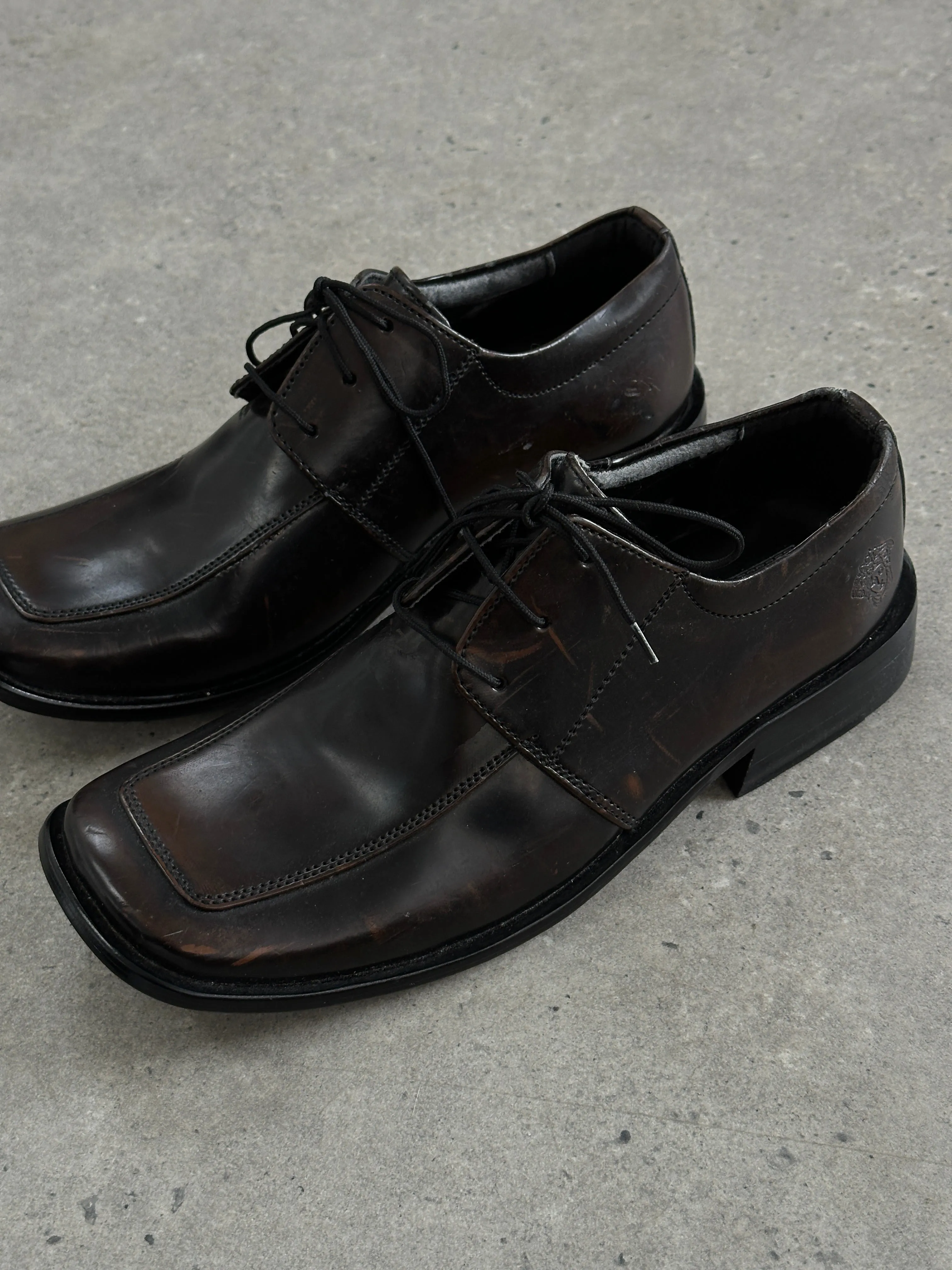 Versace Classic V2 Leather Square Toe Loafers - UK 7