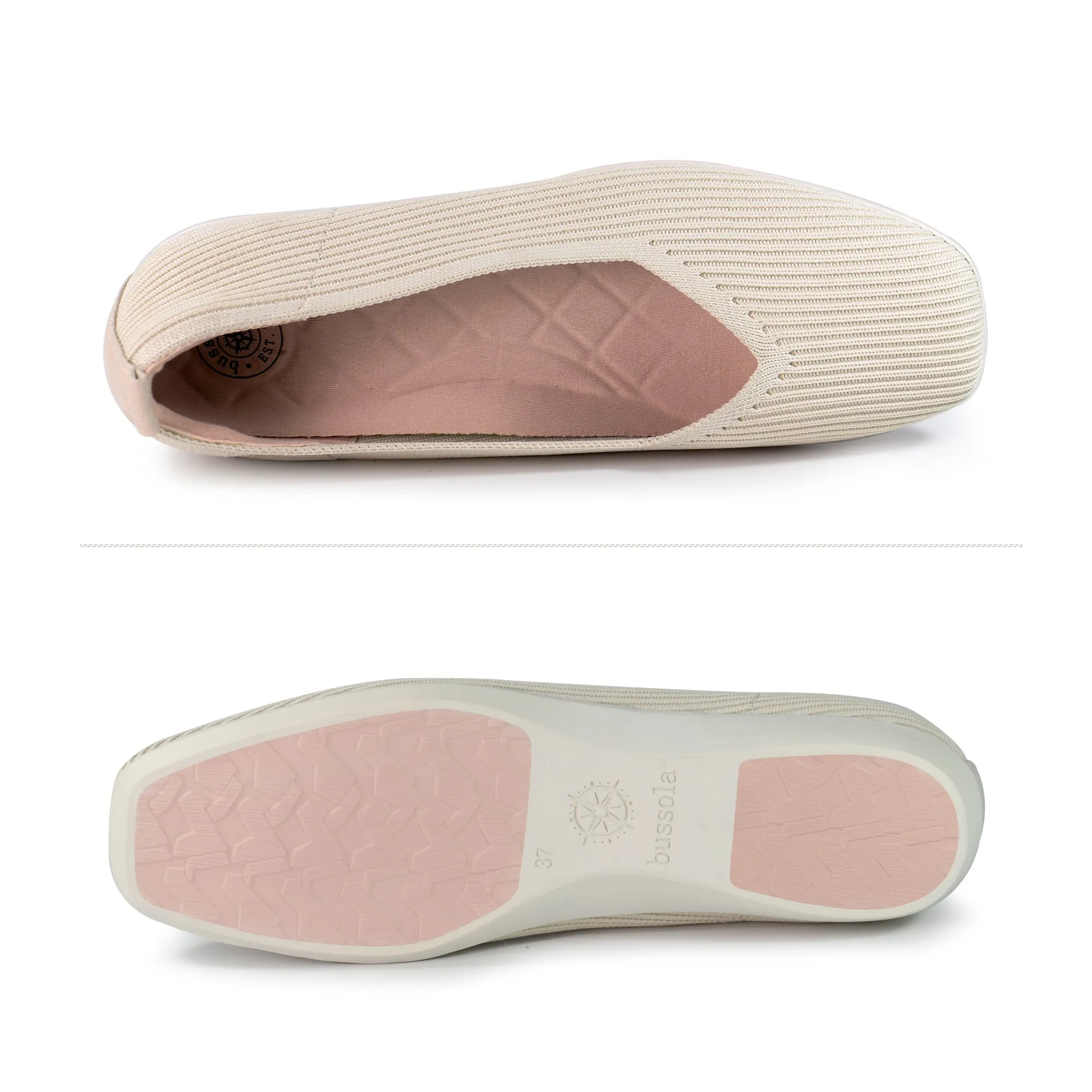 Vicenza Knit Ballet Flats (Angora)