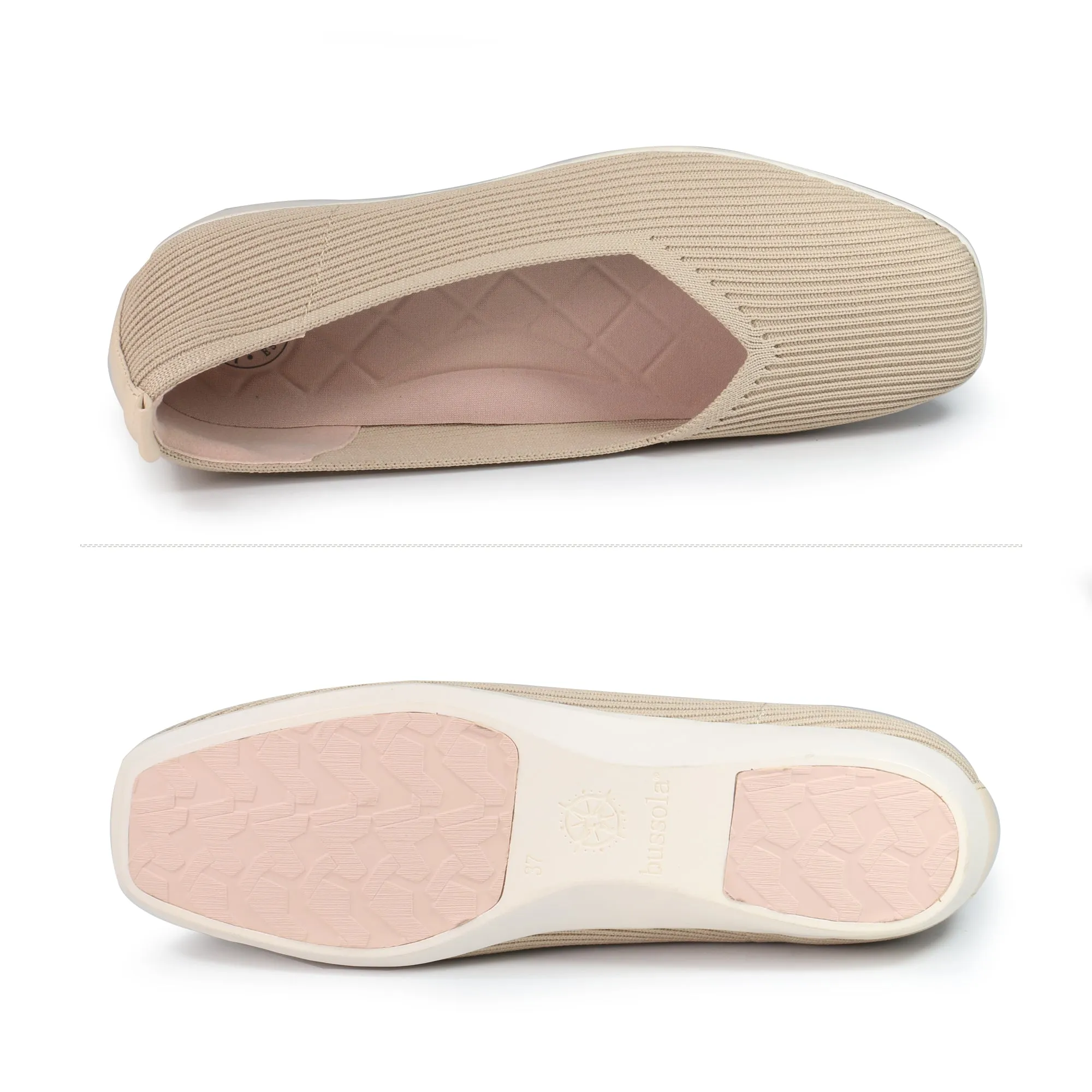 Vicenza Knit Ballet Flats (Doeksin)